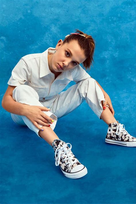 Millie Bobby Brown - pose for Converse -07 | GotCeleb