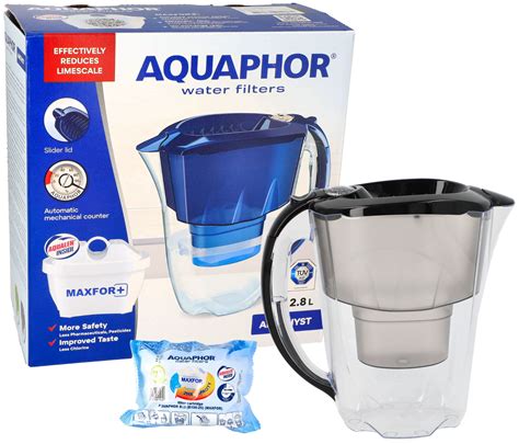 Dzbanek Do Wody Aquaphor Amethyst 2 8 L Czarny Filtr Maxfor Plus