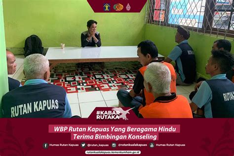 WBP Rutan Kapuas Yang Beragama Hindu Terima Bimbingan Konseling Rumah