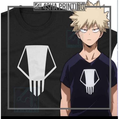 Bakugo Skull My Hero Academia Anime Tshirt Aesthetic Cosplay Lazada Ph