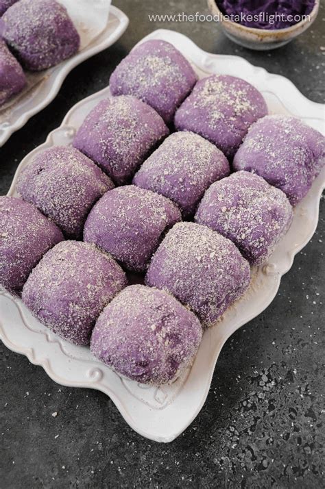 Vegan Ube And Cheese Pandesal Filipino Sweet Bread Rolls The Foodie Takes Flight