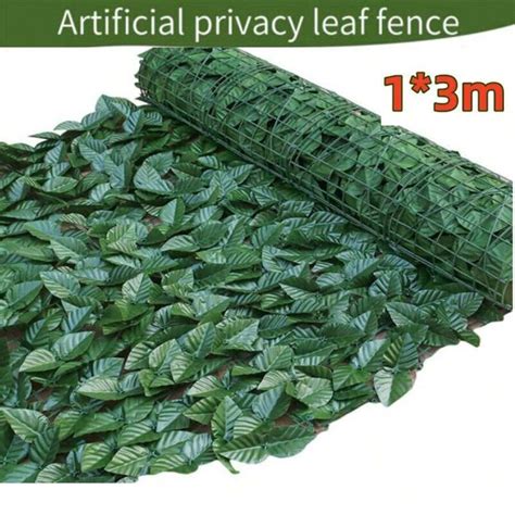 M Artificial Hedge Fake Ivy Leaf Garden Fence Privacy Screening Roll