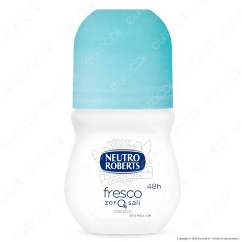 Deodorante Roll On Fresco Blu Zero Sali Flacone Ml Neutro Roberts