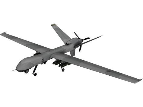 General Atomics MQ-9 Reaper UAV Drone 3D Model - 3DCADBrowser