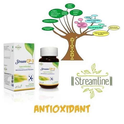 Streamline Capsules Antioxidant Packaging Size 30 Capsules Packaging Type Plastic Bottles At