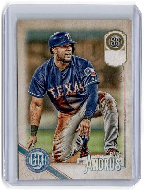 2018 Topps Gypsy Queen Missing Team Name Elvis Andrus Texas Rangers