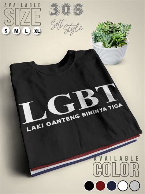 Jual Baju Distro Terbaru 2024 Kaos Kata Lucu Singkatan Lgbt Laki