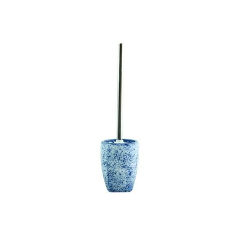 Brosse Wc avec support Céramique CARRARE Bleu MSV