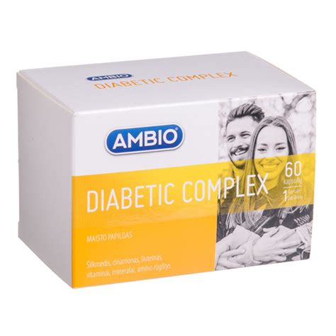 Ambio Diabetic Complex 60 Kapsulių Gintarinė Vaistinė