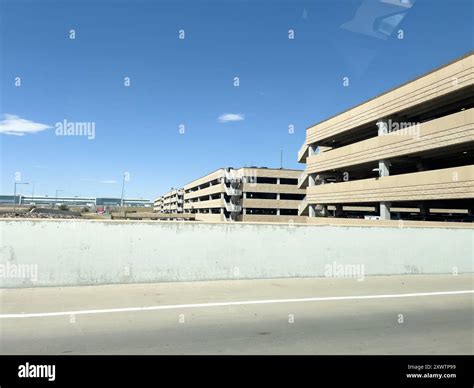 Entrance to Multi-Level Parking Garage at DIA Airport with Availability Display Stock Photo - Alamy