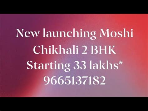 Semi Furnished Bhk Chikhali Moshi Starting Lakhs For Visit