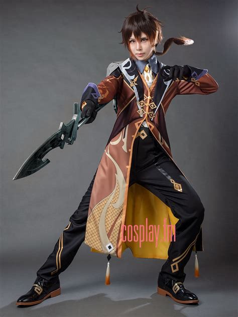 Zhongli Cosplay Genshin Impact Costume Custom Size For Adult Etsy India