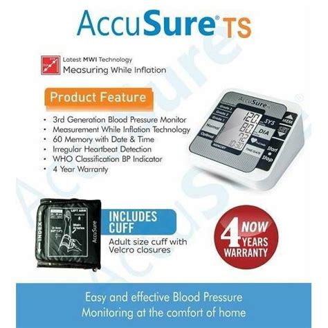 Accusure Ts Automatic Blood Pressure Monitor At Best Price