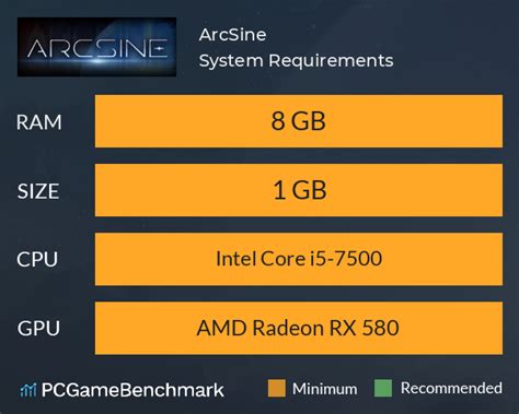 ArcSine System Requirements - Can I Run It? - PCGameBenchmark