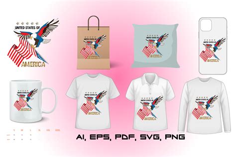 American Eagle Tee Graphic by echopoint0 · Creative Fabrica