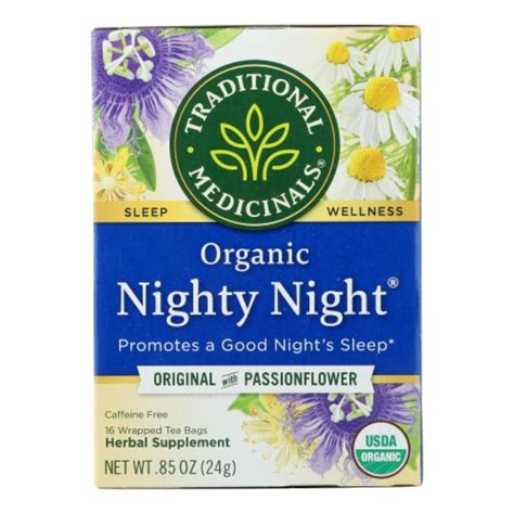 Traditional Medicinals Organic Nighty Night Herbal Tea 16 Tea Bags