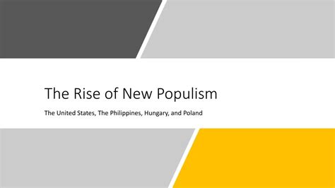 Ppt The Rise Of New Populism Powerpoint Presentation Free Download