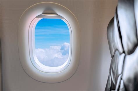 Vista De La Ventana Desde El Asiento Del Pasajero En Un Avión Comercial