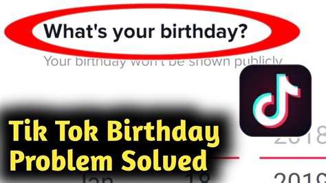 Tik Tok Birthday Problem Solved YouTube