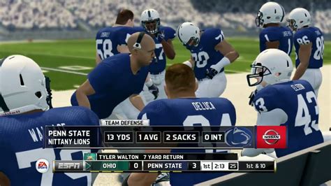 Psu Vs Ohio Ncaa 14 Simulation Penn State Nittany Lions Football