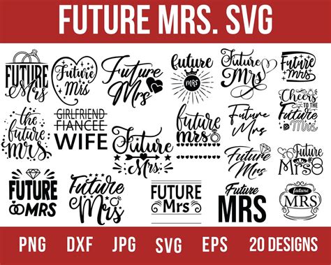 Future Mrs Svg Bride Svg Bride To Be Svg Wedding Svg Engaged Svg Bridal Party Svg Mrs Svg