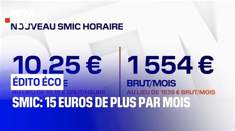 Smic 15 Euros De Plus Par Mois YouTube