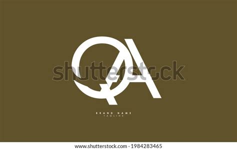 Alphabet Letters Initials Monogram Logo Qa Stock Vector Royalty Free