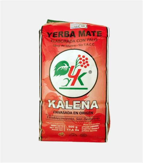 Yerba mate tradicional agroecológica KALENA x 500 Gr Bondi Al Mundo