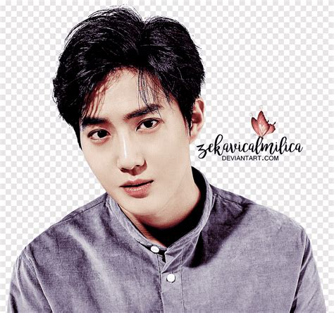 Exo Suho Season Greetings Man Wearing Button Up Top Png Pngegg