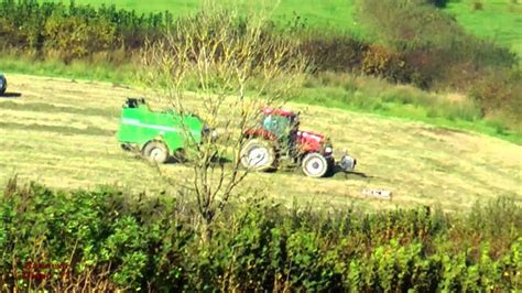 Silage Raking And Baling Youtube