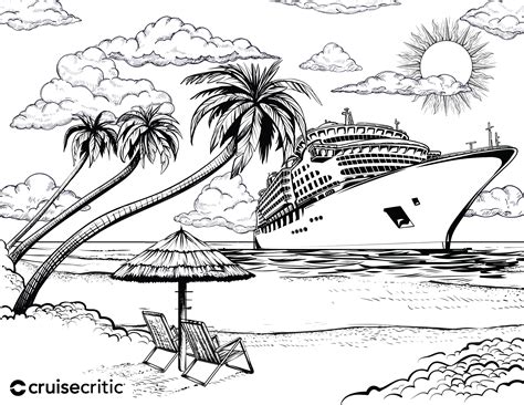 Cruise Ship Coloring Pages To Print [2025]