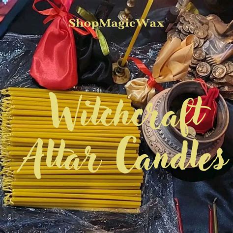 Yellow Altar Candles Mm Beeswax Witch Candles Ritual Candles