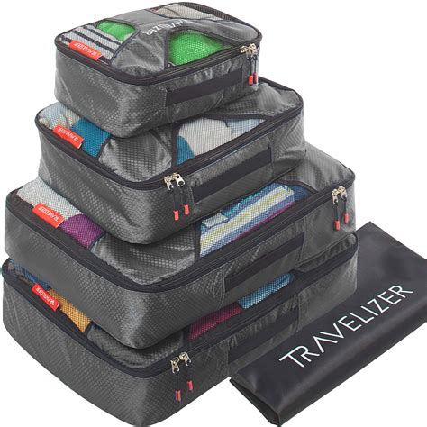 Travelizer - Travel Packing Cubes 5 pcs Luggage Organizer Set ...