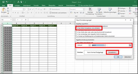 Bedingte Formatierung In Einer Excel Mappe Nutzen Um Das Aktuelle Datum