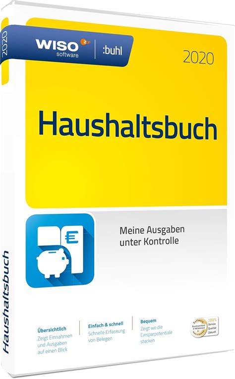 WISO Haushaltsbuch 2020 WISO Software Disc In Standardverpackung