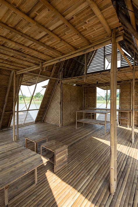 Handp Architects Prototypes Floating Bamboo House In Vietnam