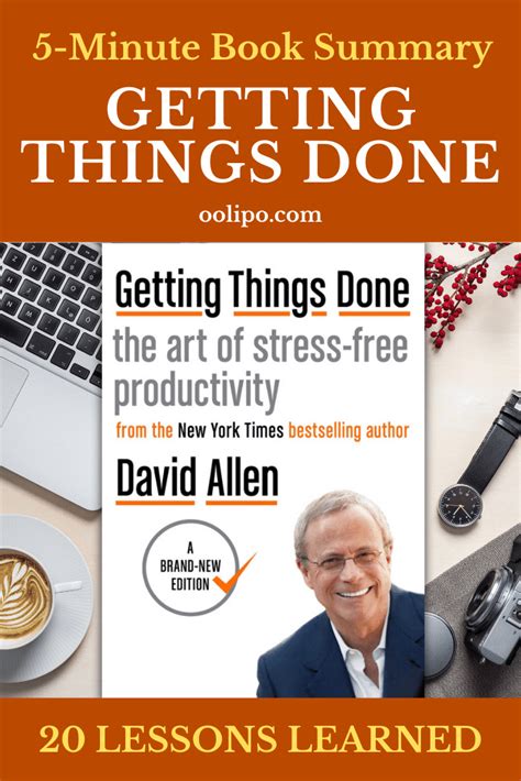 Getting Things Done Summary (5 Minutes): 20 Lessons Learned & PDF