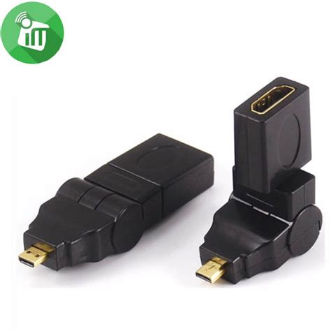 Micro Hdmi Male To Hdmi Female Adapter Swivel Type Imedia Stores