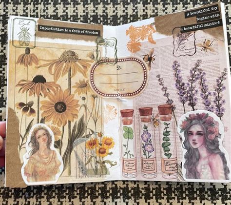 Collage journal page from a wonderful “crafternoon” (crafting afternoon ...