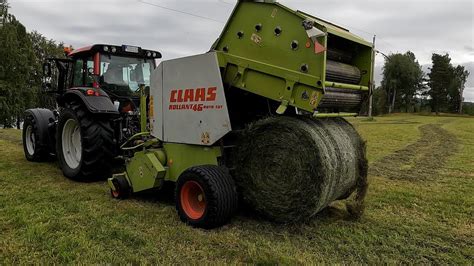 Valtra N123 With Claas Rollant 46 Rc Baling 2nd Cutting 2022 YouTube