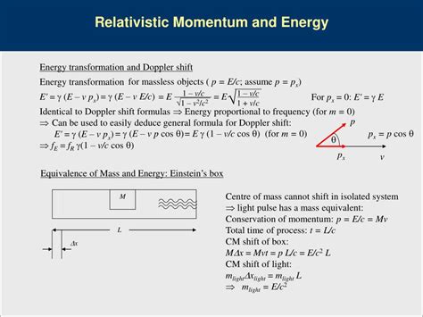 Ppt Relativistic Momentum Powerpoint Presentation Free Download Id4844953