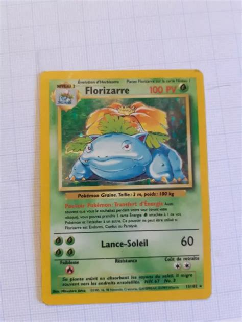 CARTE POKÉMON FLORIZARRE 1ere édition holographique 15 102 EUR 155 00