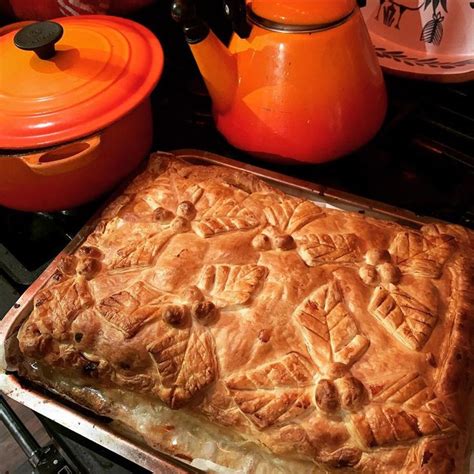 Comfort Food Chicken And Leek Pie Cooked With A White Wine Sauce A