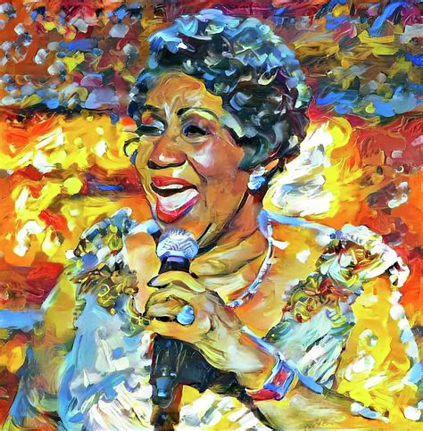 Aretha Franklin Tribute Portrait Digital Art By Yury Malkov Fine Art