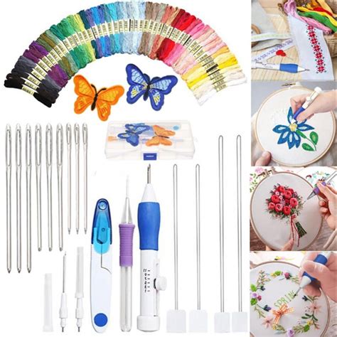 Shop Clearance! Embroidery Kit Embroidery Stitching Punch Needle Craft ...