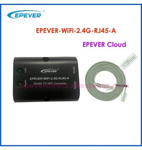 EPEVER WIFI 2 4G RJ45 A 태양 컨트롤러 추적기 시리즈 BLE 어댑터 APP 흰색 MT50 미터 USB 및 센서