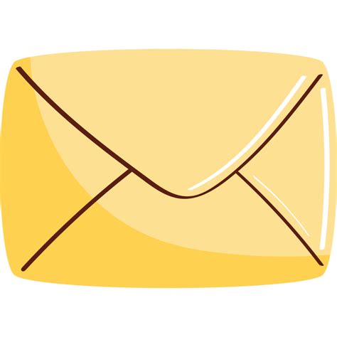 Yellow Envelope Mail Send Icon 26418942 Png