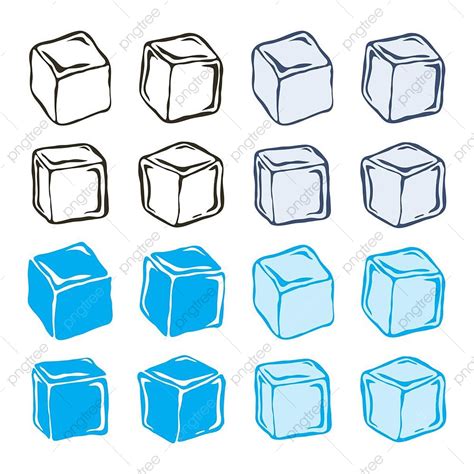 Ice Cube Clipart Black And White