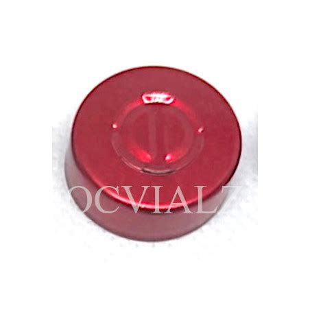 Red Mm Center Tear Out Unlined Aluminum Vial Seals Bag Of