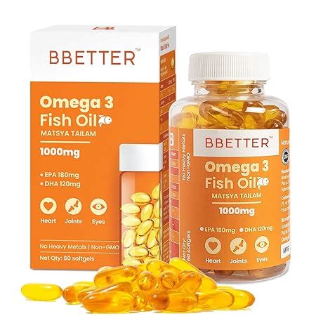 Bbetter Omega Fish Oil Capsules For Heart Joints Brain Health